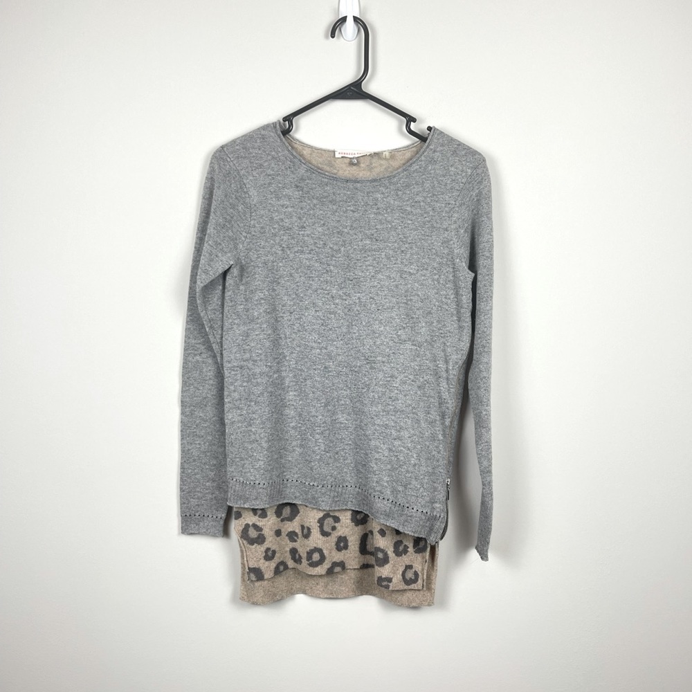 Rebecca Taylor Layered Wool Blend Sweater Size XS